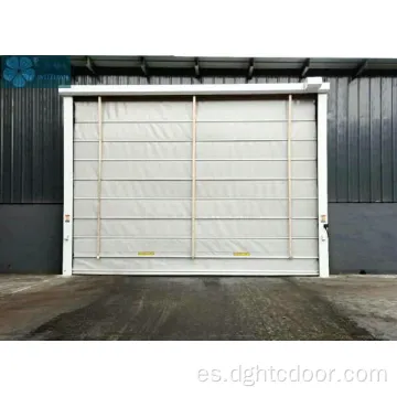 Fuerte resistencia al viento apilando la puerta de PVC